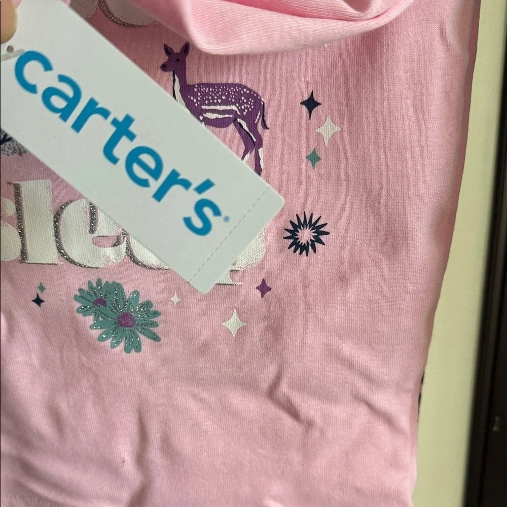 Carter's Pink and Gray Unicorn Pajama Set